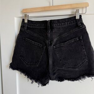 Black Denim Women's Shorts